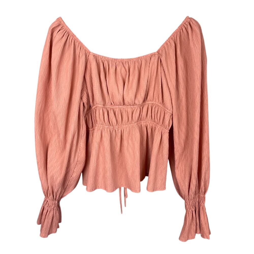 Anthropologie Dusty Rose Peasant Blouse - Picture 3 of 9